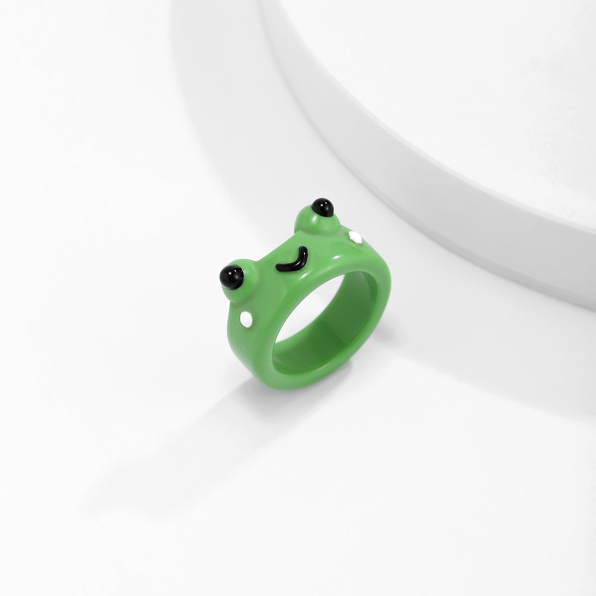 Trendy Simple Geometric Broadside Frog Ring - Home and Galaxy