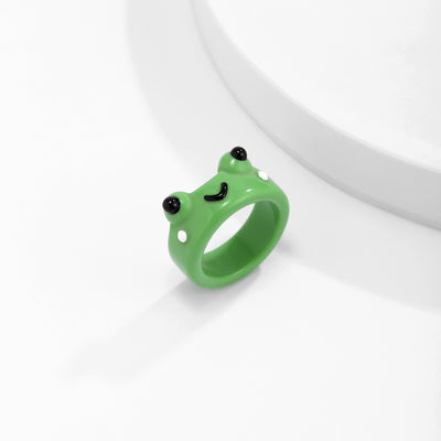 Trendy Simple Geometric Broadside Frog Ring - Home and Galaxy