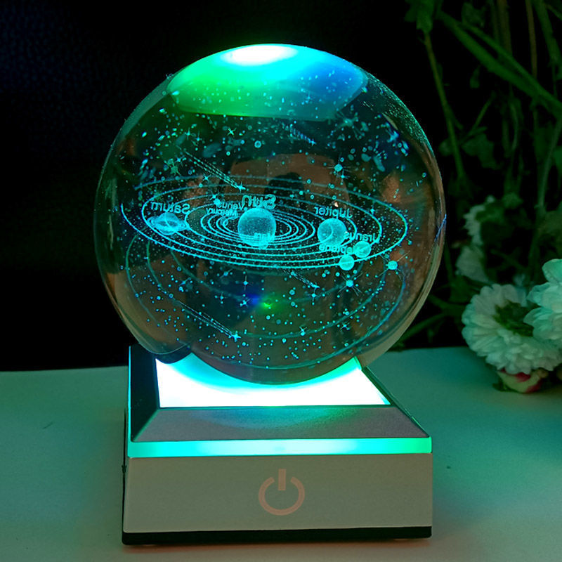 Creative Luminous Galaxy Crystal Ball Desktop Decoration - Home and Galaxy