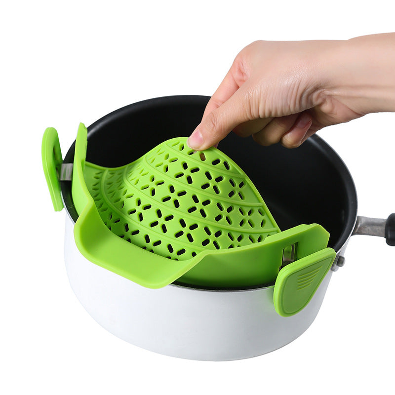 Kitchen Gadgets Silicone Pot Side Drain Stopper - Home and Galaxy