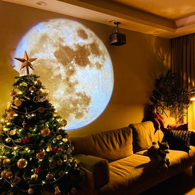 Moon Background Projection Lamp - Home and Galaxy