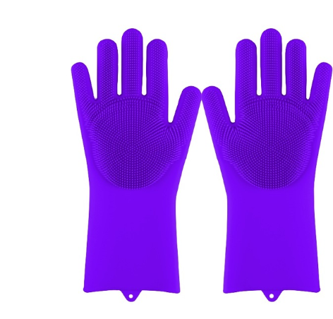 Silicone Heat-resistant Cleaning Brush Scrubbing Gloves - Home and Galaxy