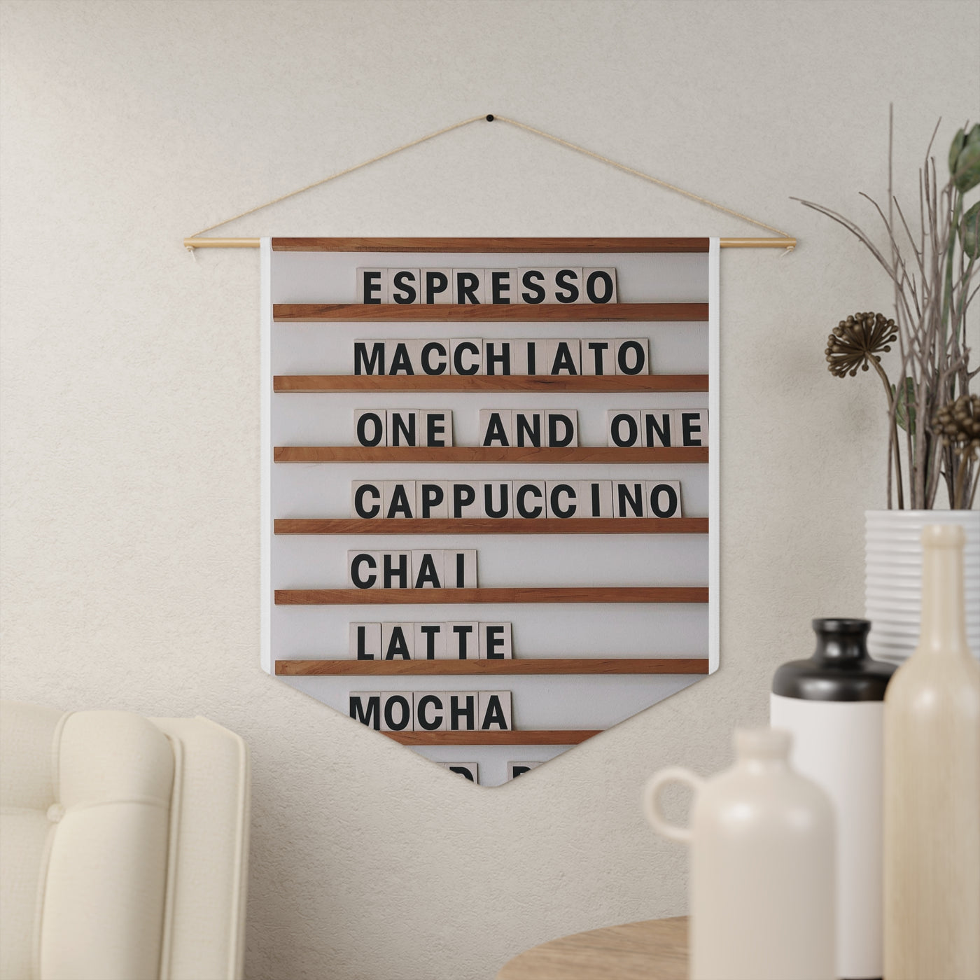 Coffee Love Hanging Pennant - Home and Galaxy