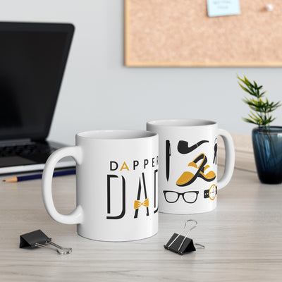 Dapper Dad Gold Mug, (11oz, 15oz) - Home and Galaxy