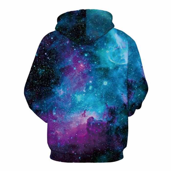 Cosmic Blue Galaxy Hoodie - Home and Galaxy