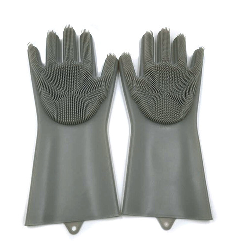 Silicone Heat-resistant Cleaning Brush Scrubbing Gloves - Home and Galaxy