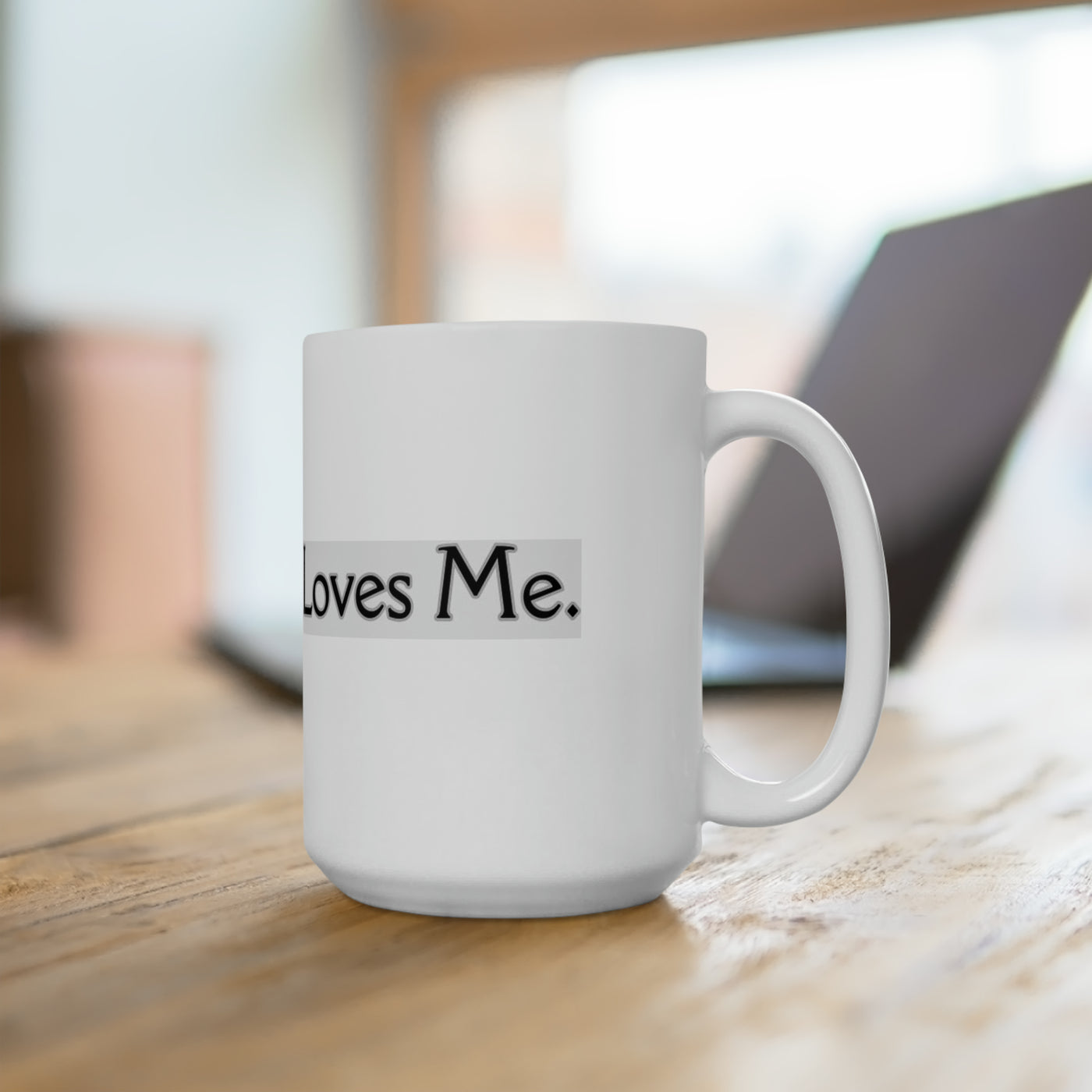 My Coffee Loves Me. Ceramic Mug 15oz - Home and Galaxy