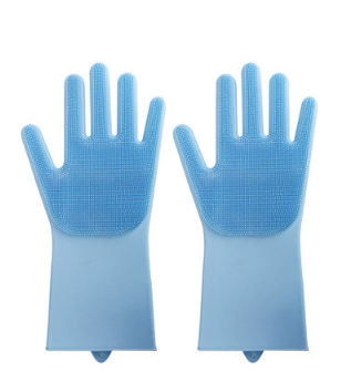 Silicone Heat-resistant Cleaning Brush Scrubbing Gloves - Home and Galaxy