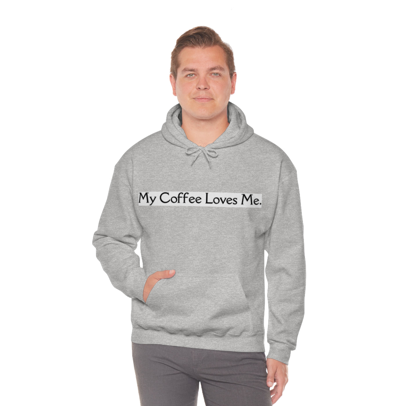 Heavy Blend Drawstring Hooded Sweatshirt with Front Pocket - Home and Galaxy