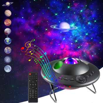 Galaxy Projector UFO Shape Led Star Projector / 8 Planets - Home and Galaxy