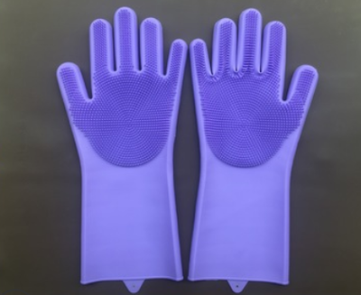 Silicone Heat-resistant Cleaning Brush Scrubbing Gloves - Home and Galaxy