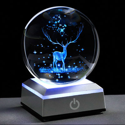 Creative Luminous Galaxy Crystal Ball Desktop Decoration - Home and Galaxy