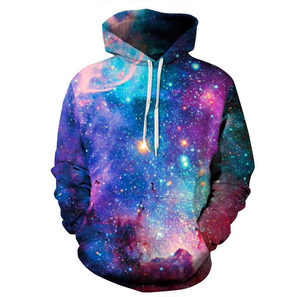 Teal Blue Drawstring Hooded Sweatshirt with Front Pocket - Home and Galaxy