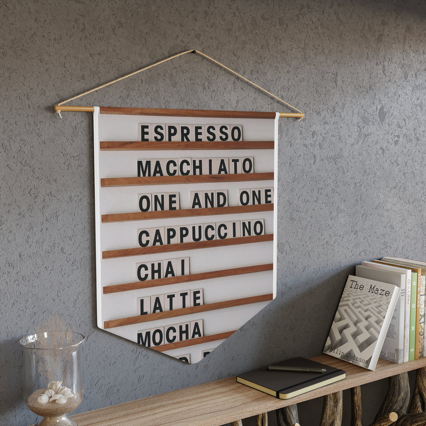 Coffee Love Hanging Pennant - Home and Galaxy