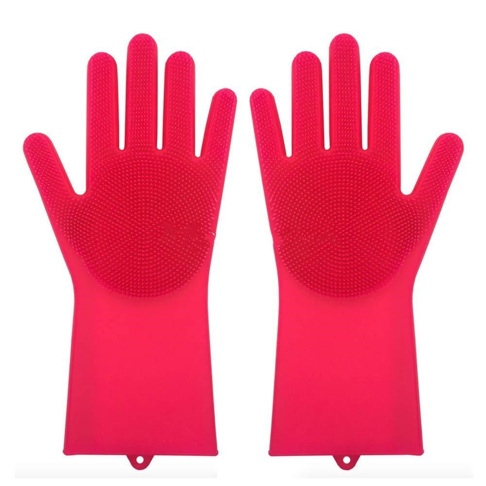 Silicone Heat-resistant Cleaning Brush Scrubbing Gloves - Home and Galaxy