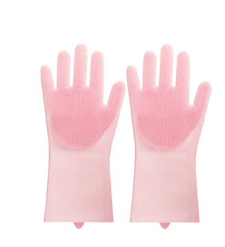 Silicone Heat-resistant Cleaning Brush Scrubbing Gloves - Home and Galaxy