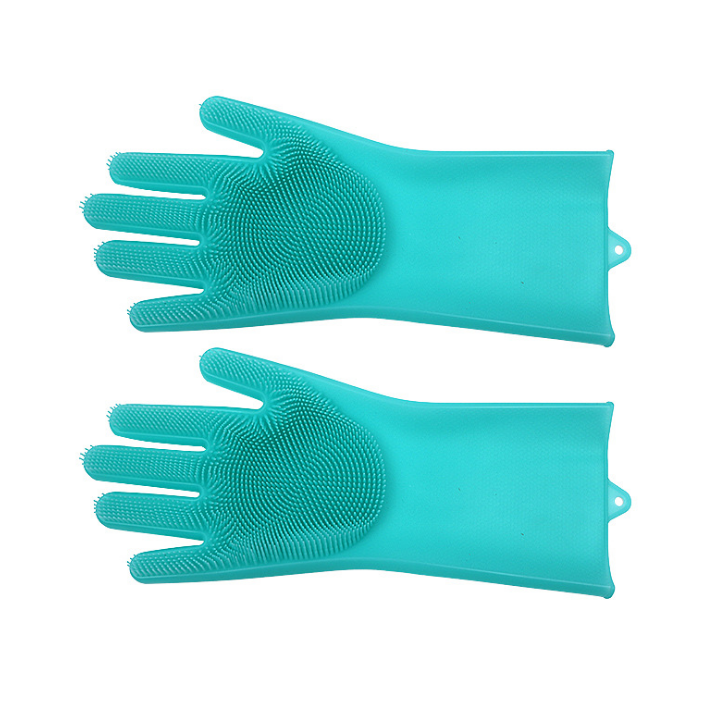 Silicone Heat-resistant Cleaning Brush Scrubbing Gloves - Home and Galaxy