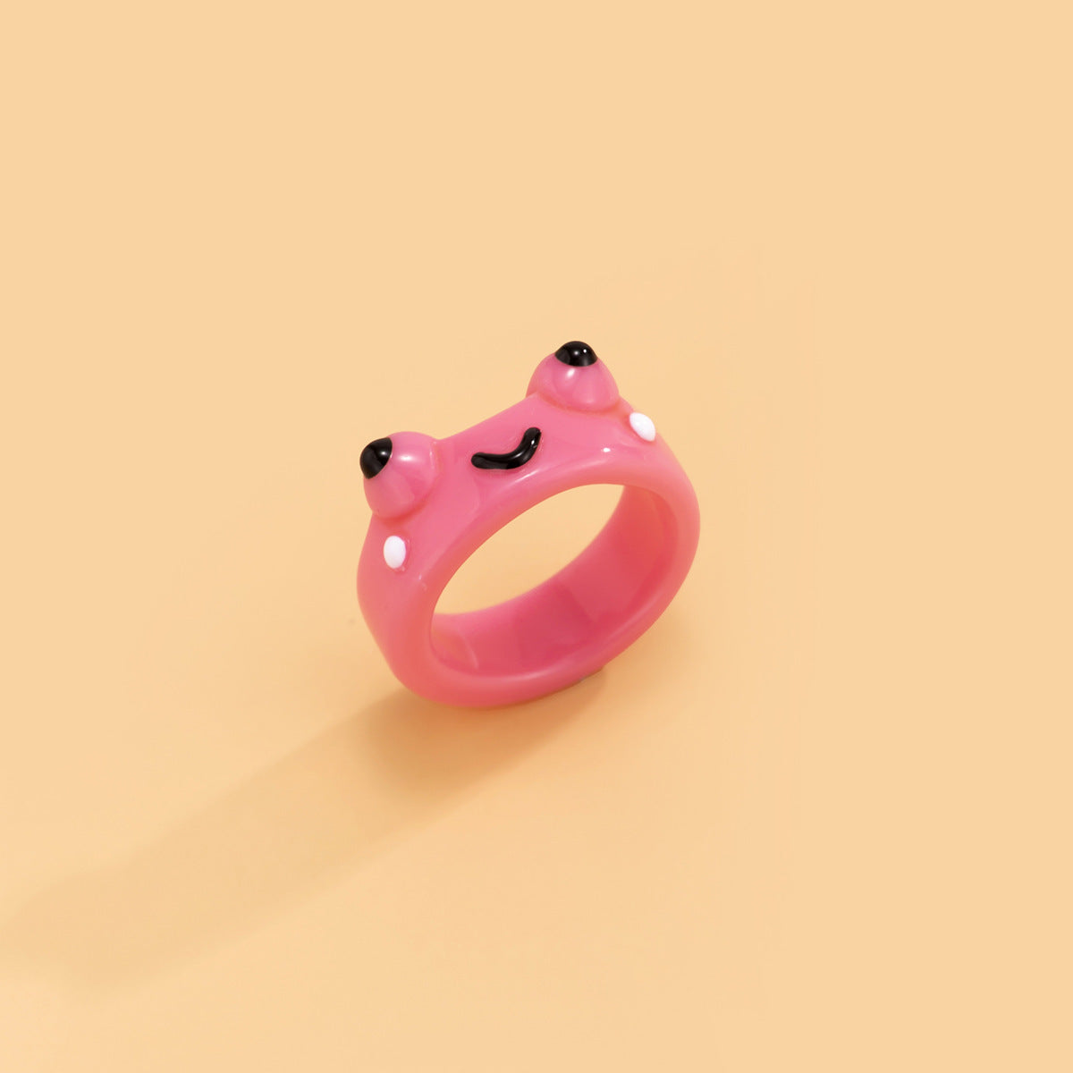 Trendy Simple Geometric Broadside Frog Ring - Home and Galaxy