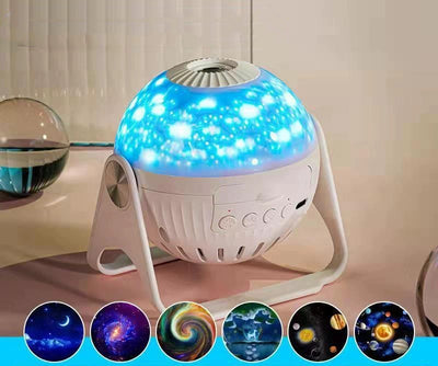 Galaxy Projector Starry Sky Projection Bedroom Bedside Night Light - Home and Galaxy