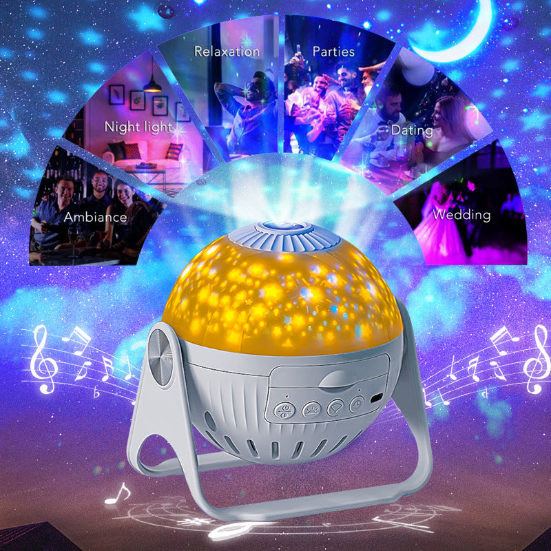 Galaxy Projector Starry Sky Projection Bedroom Bedside Night Light - Home and Galaxy