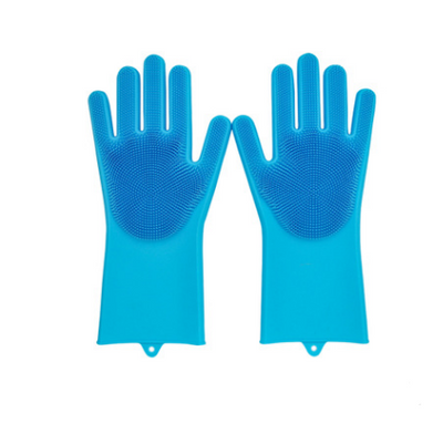 Silicone Heat-resistant Cleaning Brush Scrubbing Gloves - Home and Galaxy