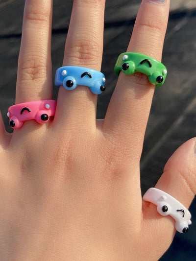 Trendy Simple Geometric Broadside Frog Ring - Home and Galaxy