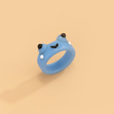 Trendy Simple Geometric Broadside Frog Ring - Home and Galaxy