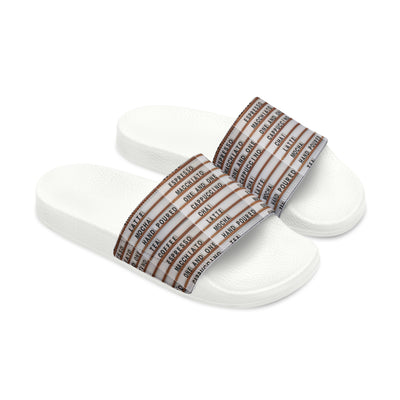 Coffee Lovers. Men's Slide Sandals - Home and Galaxy