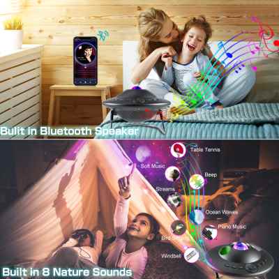 Galaxy Projector UFO Shape Led Star Projector / 8 Planets - Home and Galaxy