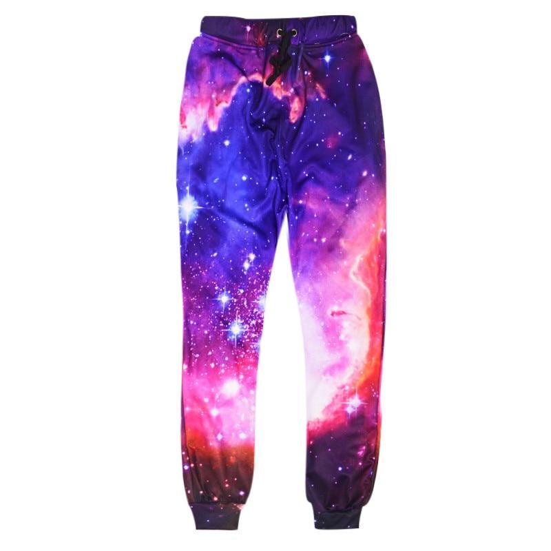 Drawstring Sweatpants Blue and Purple with Side Pockets - Home and Galaxy