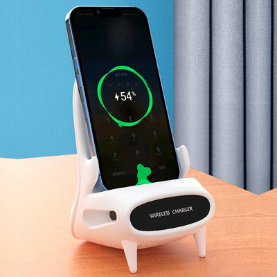 Portable Mini Chair Wireless Charger Desk Mobile Phone Holder Wireless Charger 10W Fast Charge Special Gift - Home and Galaxy