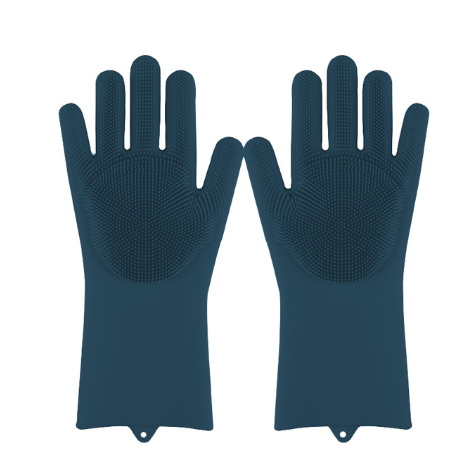 Silicone Heat-resistant Cleaning Brush Scrubbing Gloves - Home and Galaxy