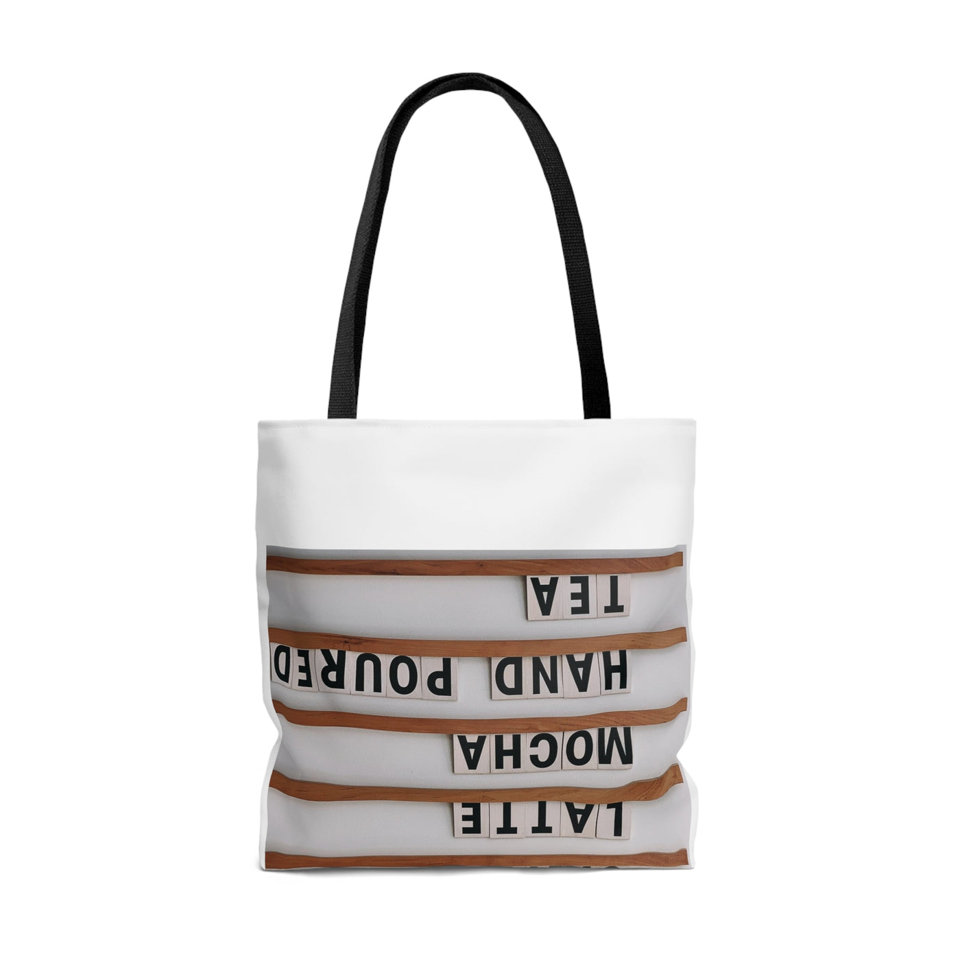 My Coffee Loves Me. Tote Bag (AOP) - Home and Galaxy