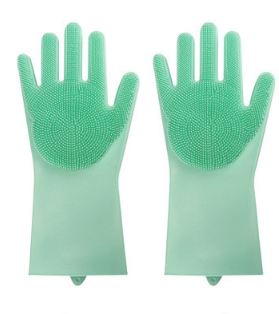 Silicone Heat-resistant Cleaning Brush Scrubbing Gloves - Home and Galaxy