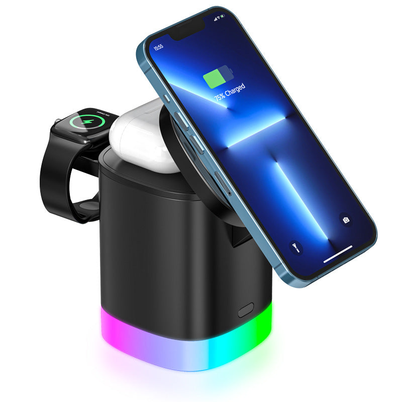 3 In 1 Magnetic Wireless Fast Charging Station - Home and Galaxy