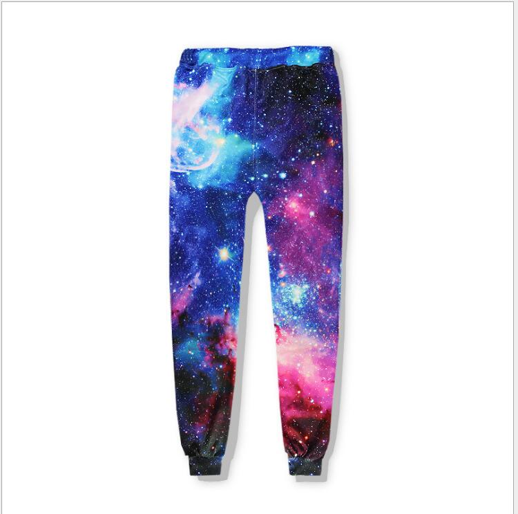 Drawstring Sweatpants Blue and Purple with Side Pockets - Home and Galaxy