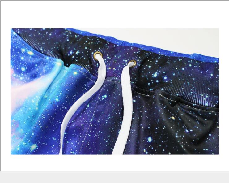 Drawstring Sweatpants Blue and Purple with Side Pockets - Home and Galaxy