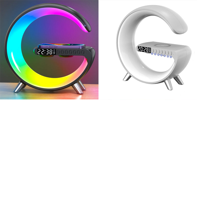 Intelligent G Shaped LED Lamp Bluetooth Speake Wireless Charger - Home and Galaxy