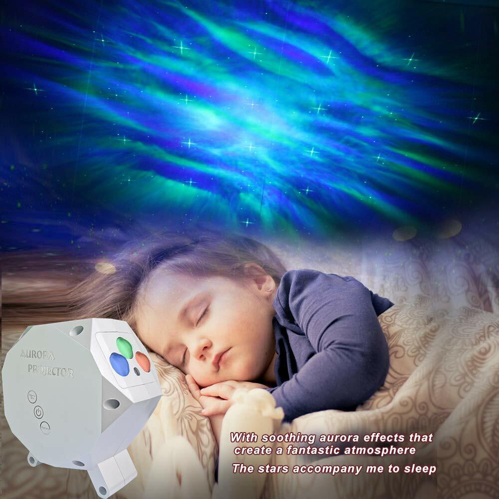 LED Aurora Galaxy Starry Sky Night Lights Star Projector Lamp Bluetooth Speaker - Home and Galaxy