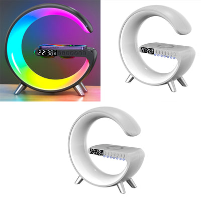 Intelligent G Shaped LED Lamp Bluetooth Speake Wireless Charger - Home and Galaxy