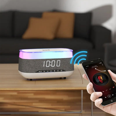 Intelligent Multifunctional Atmosphere Night Light Bluetooth Speaker Alarm Clock - Home and Galaxy