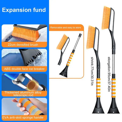 Scraper and Handle with detachable Brush - Home and Galaxy