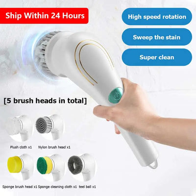 Electric Hand-Held Bathroom Cleaning Brush - Home and Galaxy