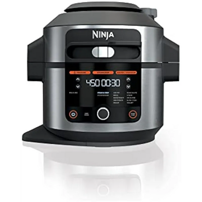 Ninja OL501 Foodi 6.5 Qt. 14-in-1 Pressure Cooker Steam Fryer with SmartLid, that Air Fries, Proofs & More, with 2-Layer Capaci - Home and Galaxy