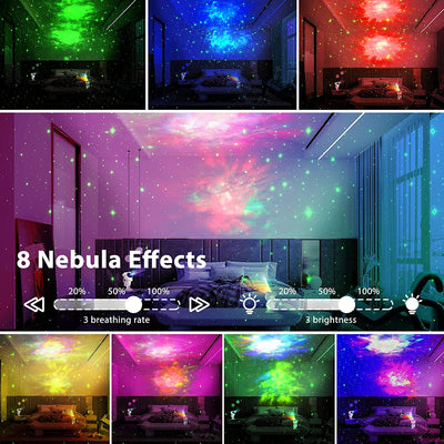 New Galaxy Projector Astronaut Starry Sky Projector Remote Control Music Laser - Home and Galaxy