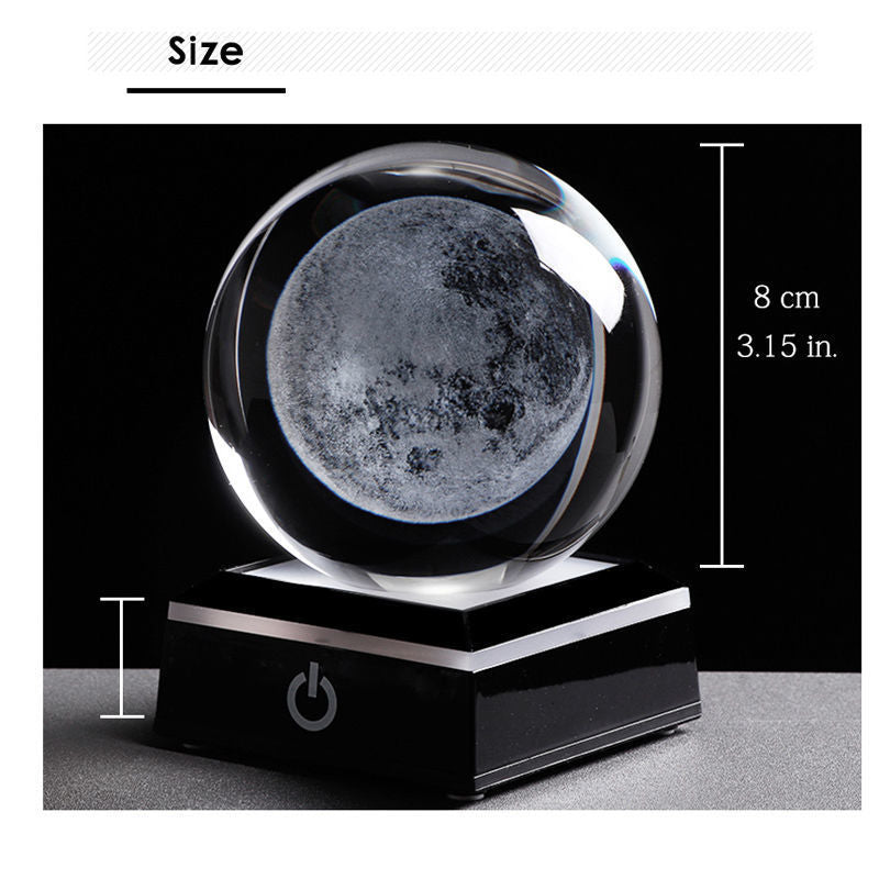 Creative Luminous Galaxy Crystal Ball Desktop Decoration - Home and Galaxy