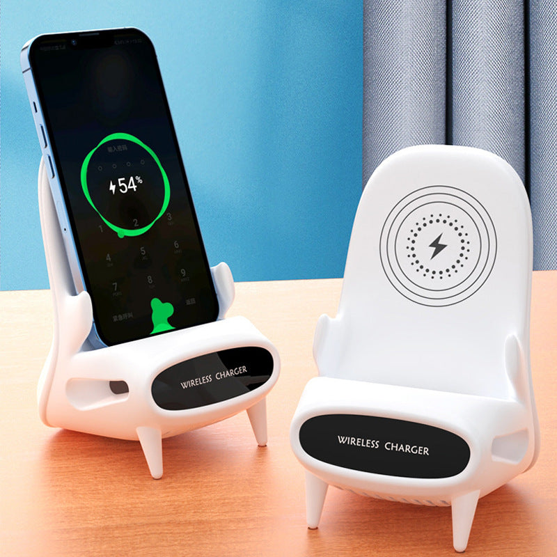 Portable Mini Chair Wireless Charger Desk Mobile Phone Holder Wireless Charger 10W Fast Charge Special Gift - Home and Galaxy