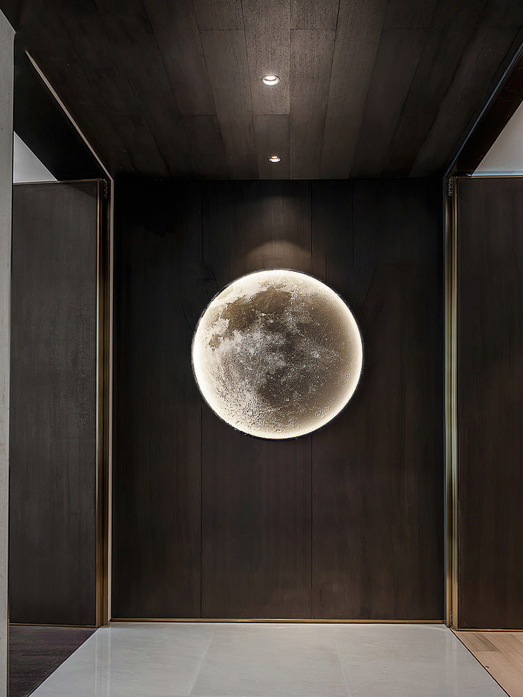 Moon Wall Lamp Modern Minimalist Creative Bedside Lamp - Home and Galaxy