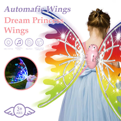 Girls Electrical Butterfly Wings With Lights and Automatic Flap - Home and Galaxy