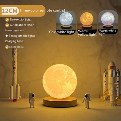 Rotating Moon Remote-Control Nightlight - Home and Galaxy